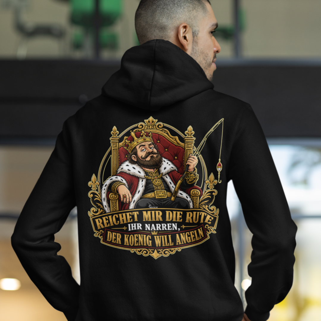 Reichet mir die Rute - Premium Hoodie #Backprint