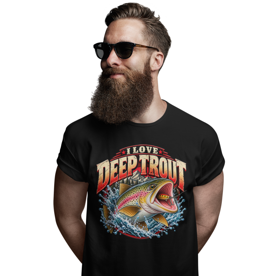 I Love Deep Trout - Premium T-Shirt