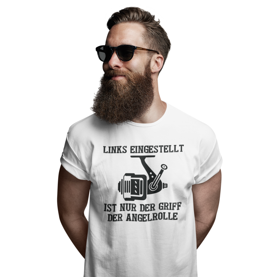 Links eingestellt ist nur der Griff - Premium T-Shirt