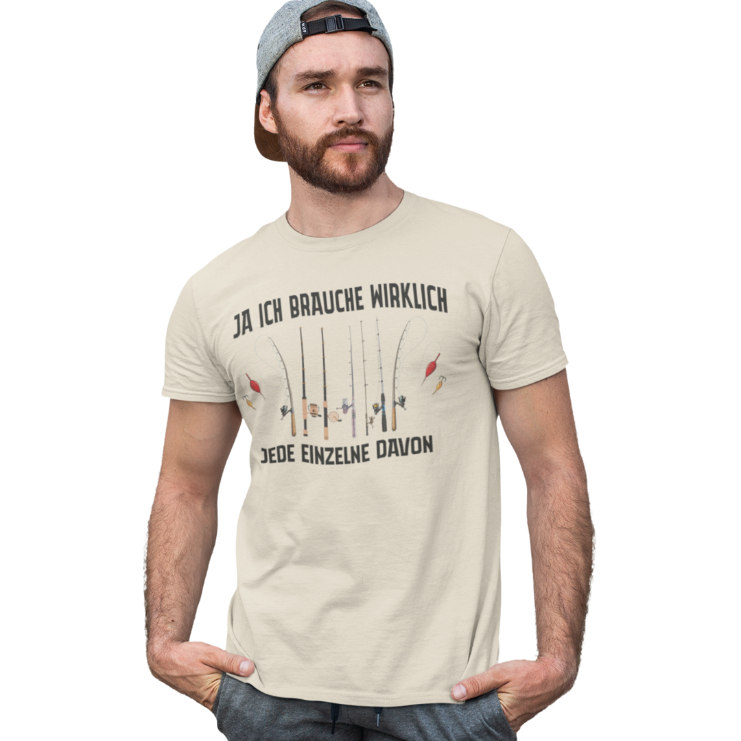 Jede einzelne Angelrute - Premium T-Shirt