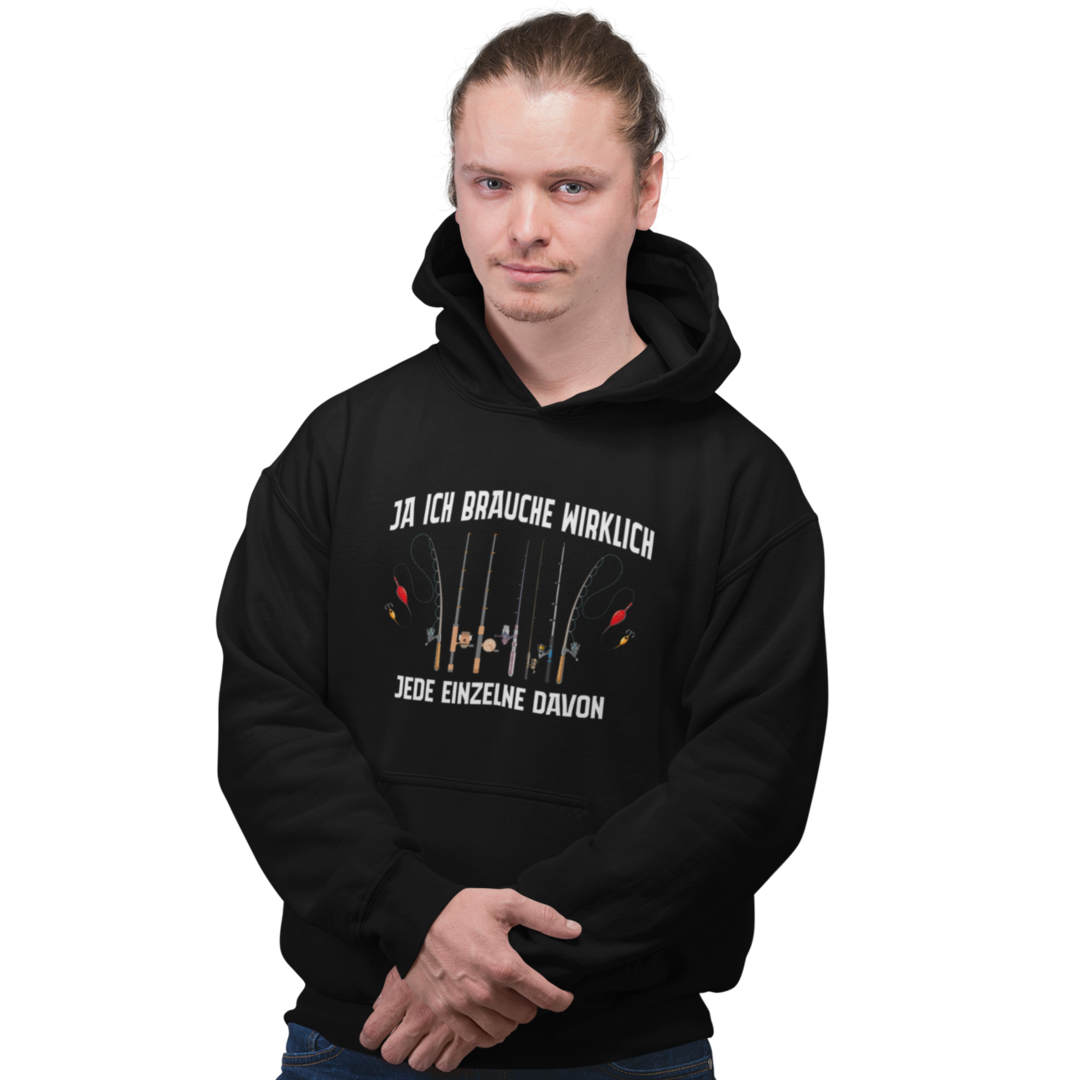 Jede einzelne Angelrute - Premium Hoodie