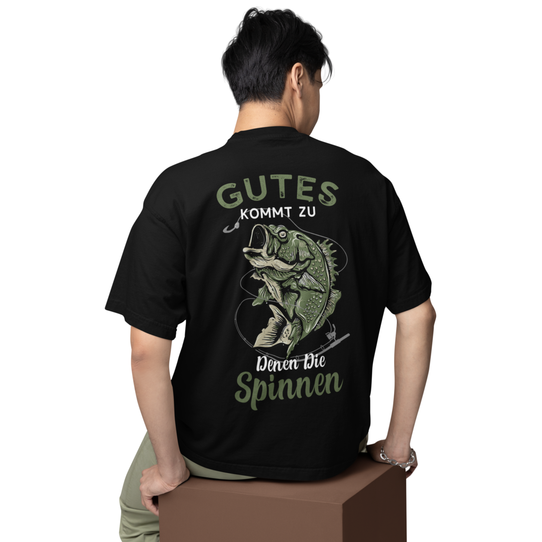 Gutes kommt zu denen die spinnen - Oversized Shirt #Backprint