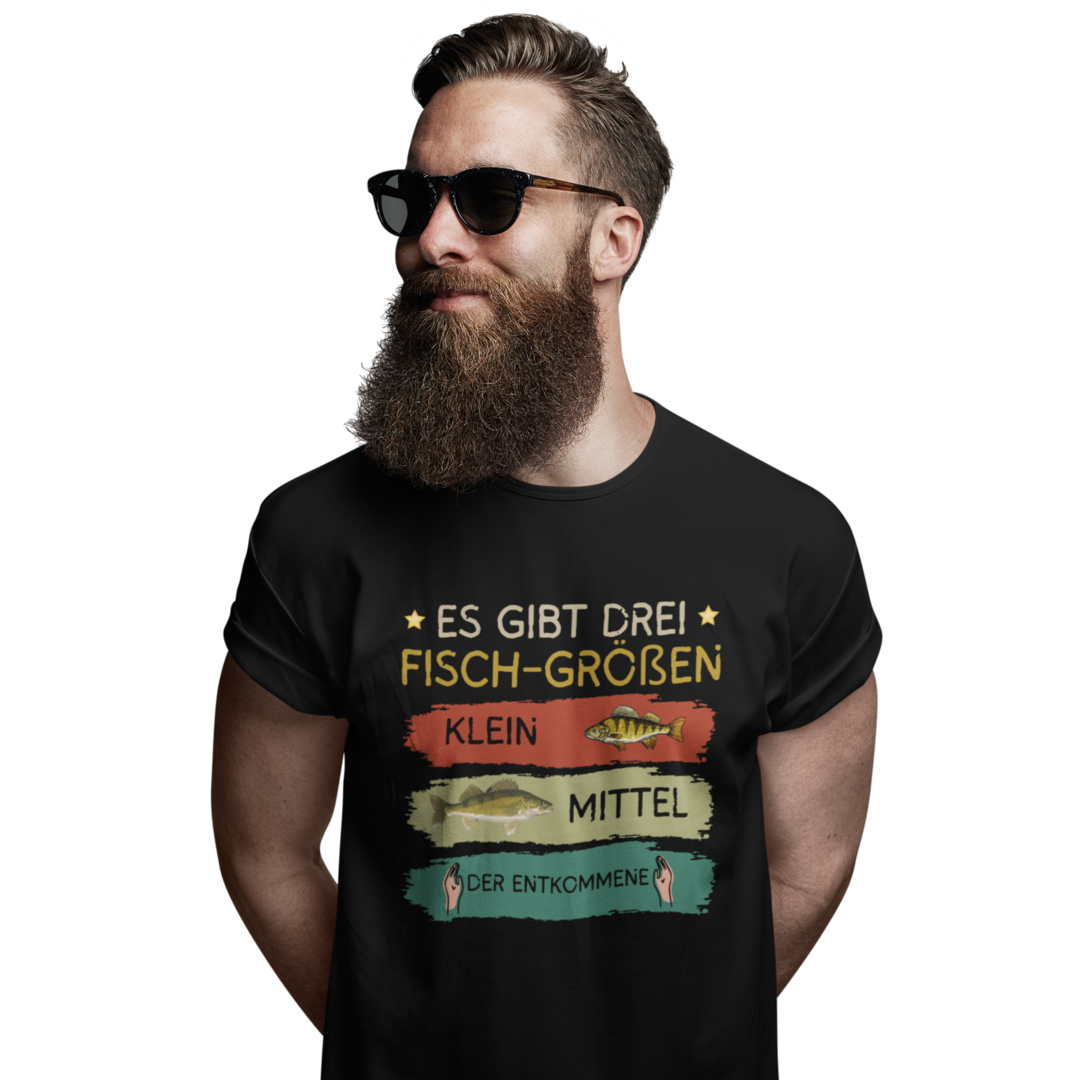 Drei Fischgrößen - Premium T-Shirt