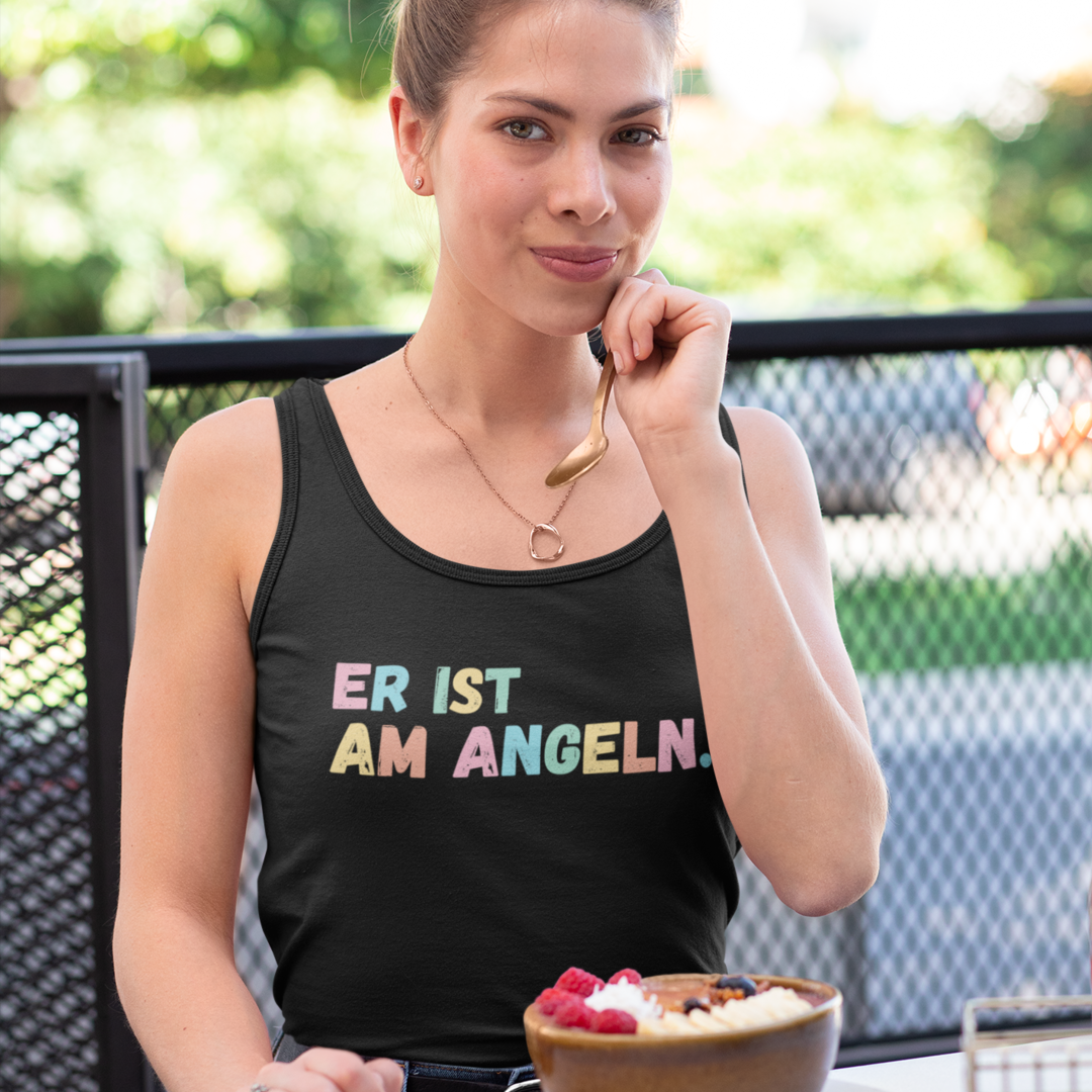 Er ist am Angeln - Premium Organic Tanktop Women