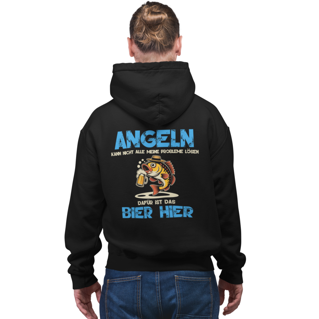 Dafür ist das Bier hier - Premium Hoodie #Backprint