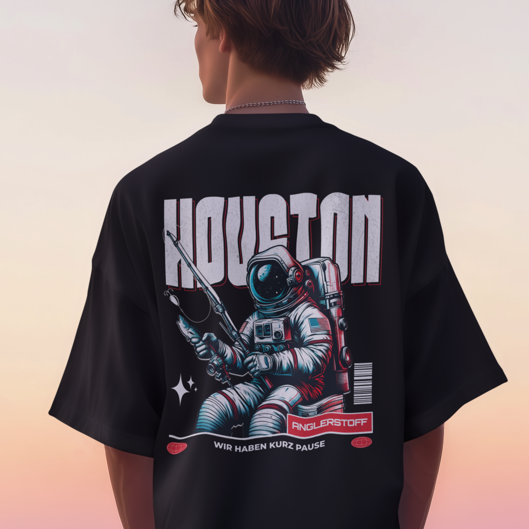 Houston wir haben kurz Pause - Oversized Shirt #Backprint