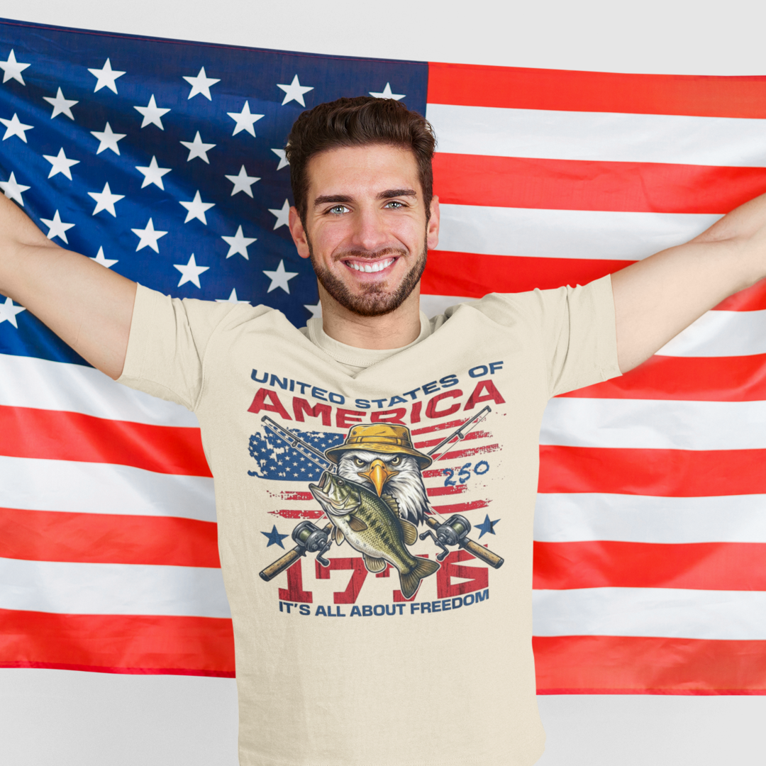 1776 IT`S ALL ABOUT FREEDOM - SHORT SLEEVE TEE