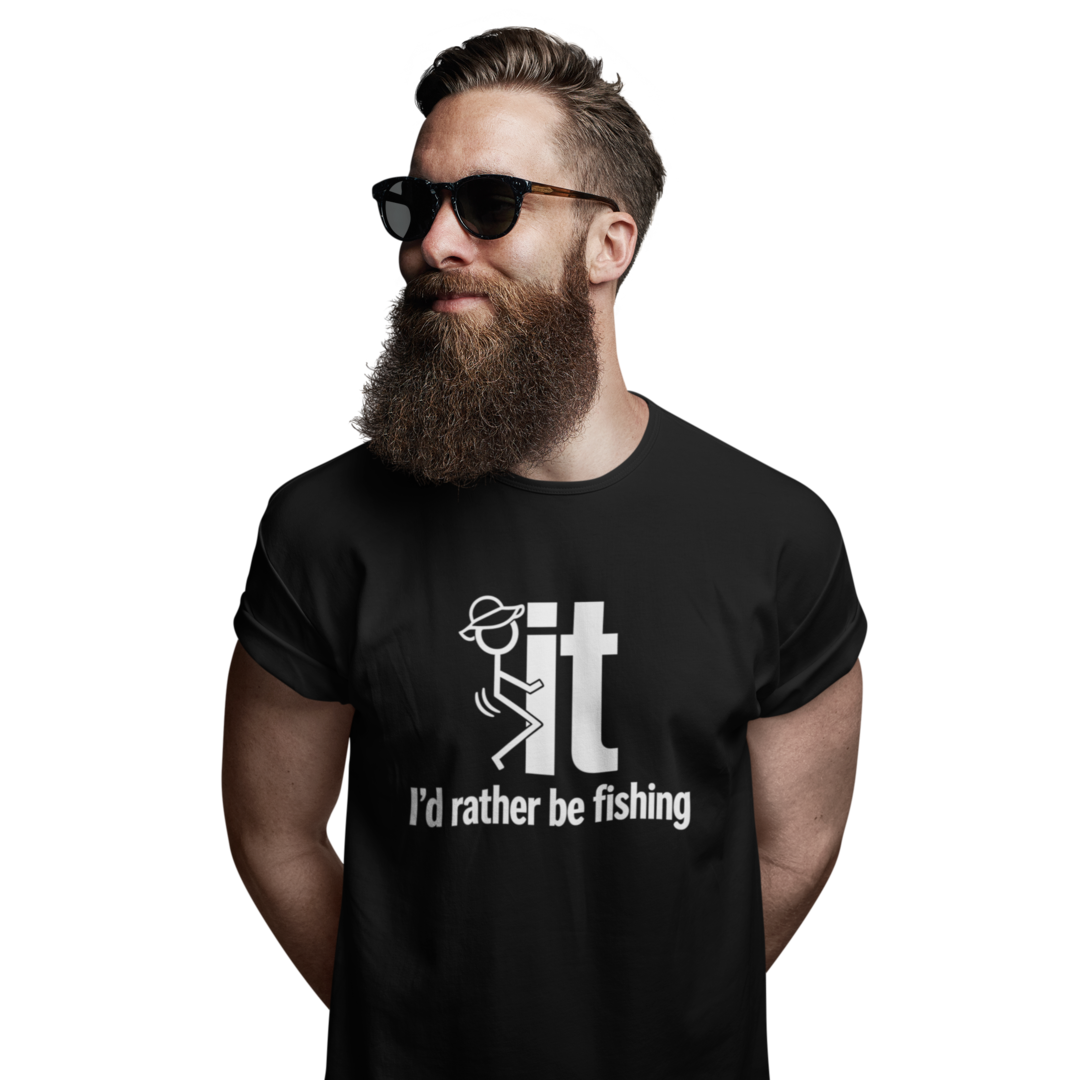 F**K I`D RATHER BE FISHING - SHORT SLEEVE TEE