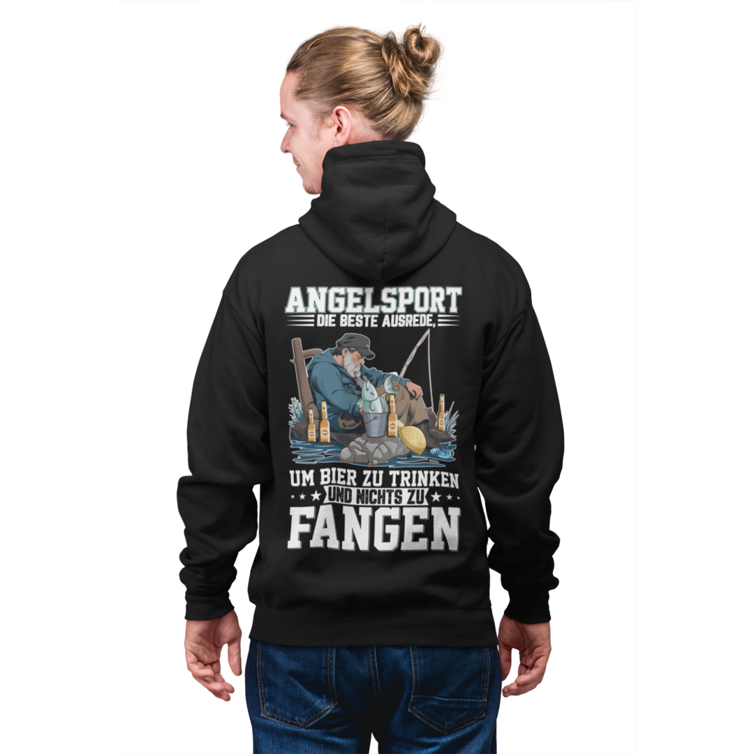 Die beste Ausrede - Premium Hoodie #Backprint