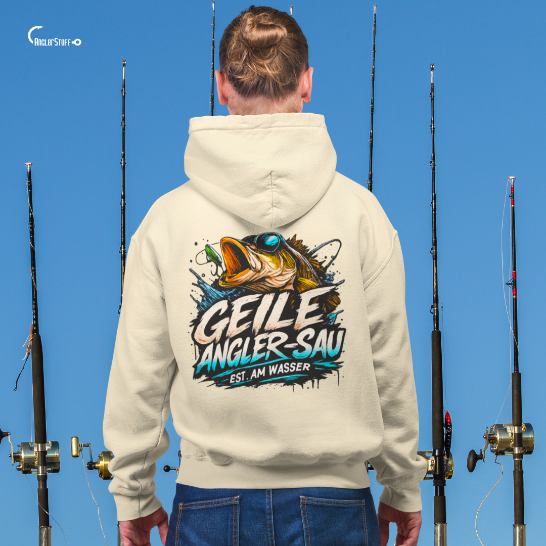 Geile Angler Sau - Premium Hoodiev #Backprint