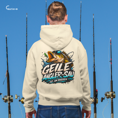 Geile Angler Sau - Premium Hoodiev #Backprint