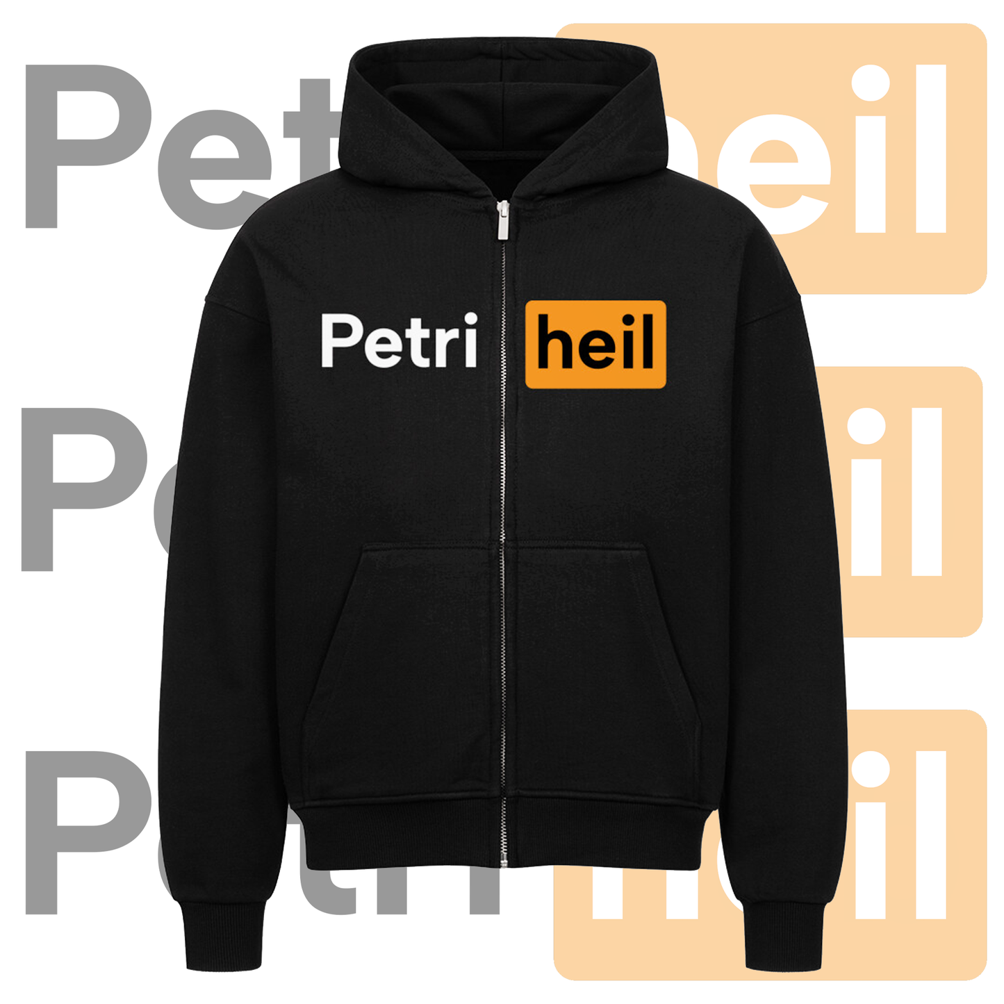 Petri Heil Brust - Oversized Deluxe Zipper