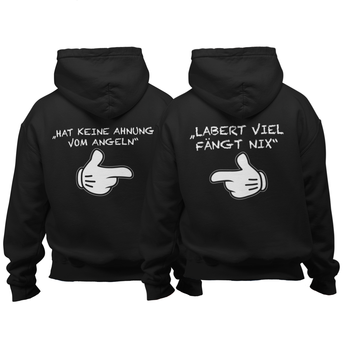 Keine Ahnung vom Angeln - Premium Hoodie #Backprint