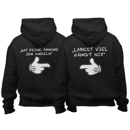 Keine Ahnung vom Angeln - Premium Hoodie #Backprint