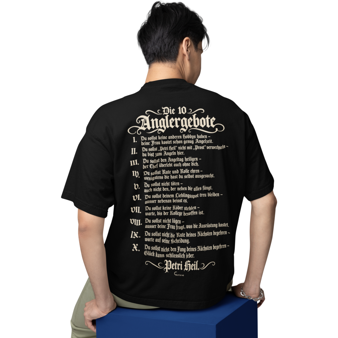 Die 10 Anglergebote - Oversized Shirt