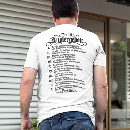 Die 10 Anglergebote - Premium T-Shirt
