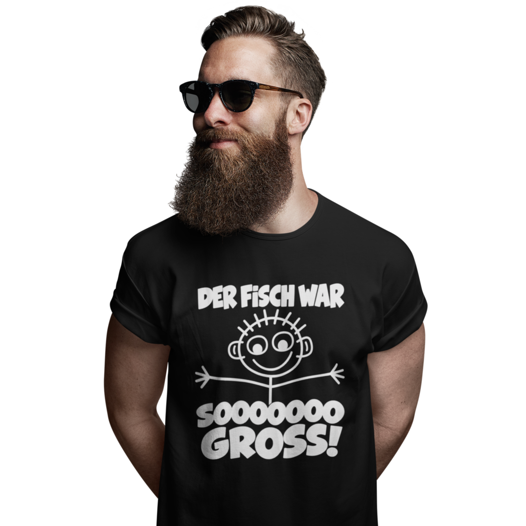 Der Fisch war sooo gross - Premium T-Shirt
