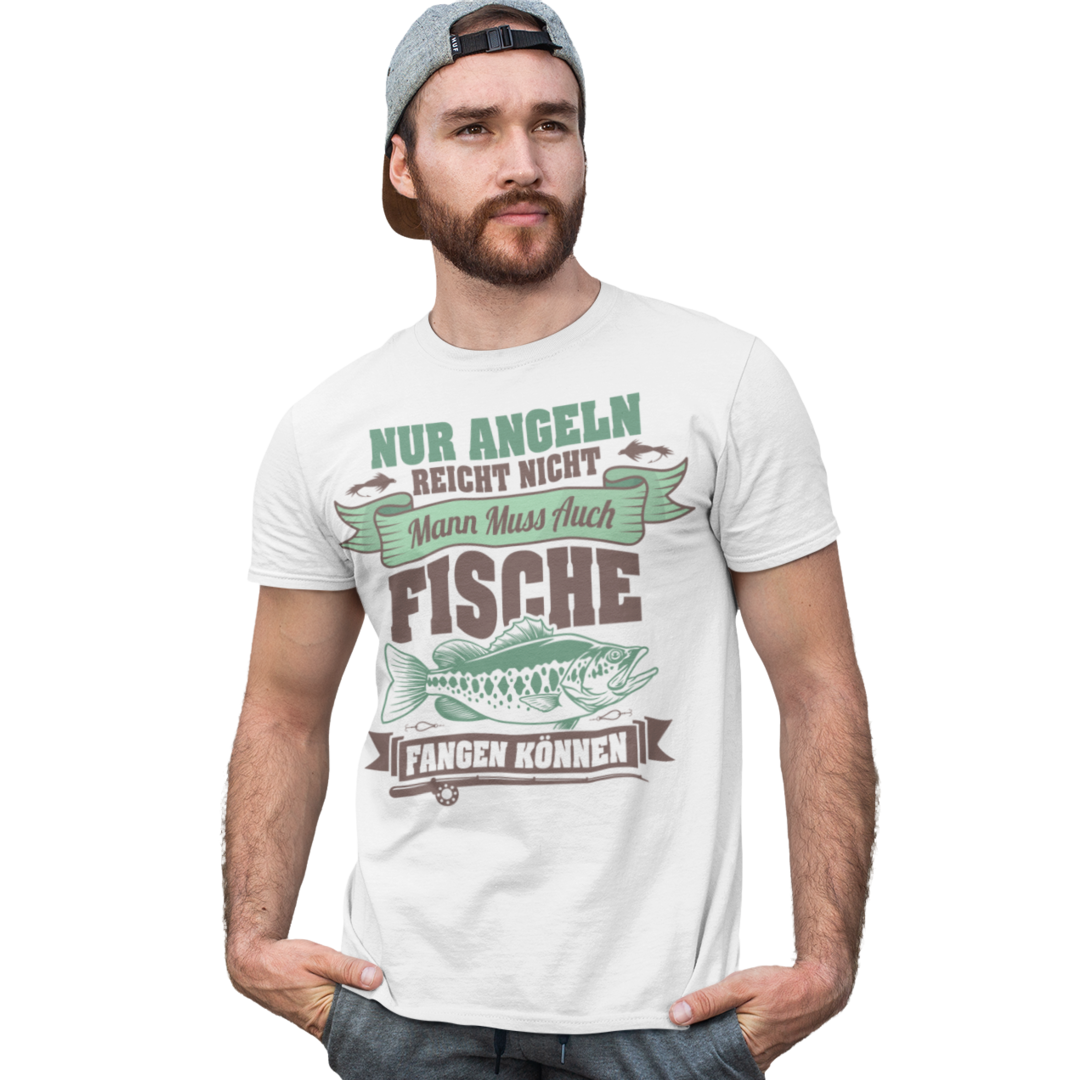 Nur angeln reicht nicht - Premium T-Shirt