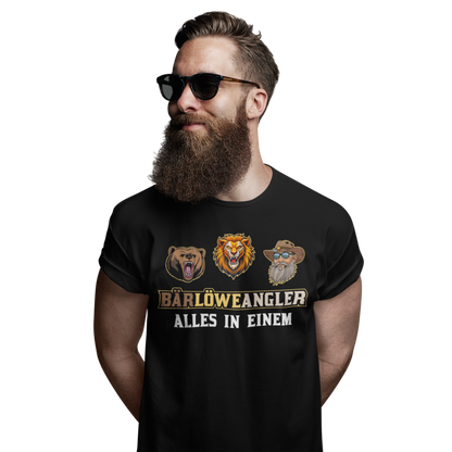 Bär Löwe Angler - Premium T-Shirt