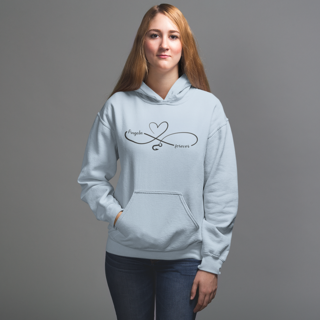 Angeln forever infinity love - Premium Hoodie