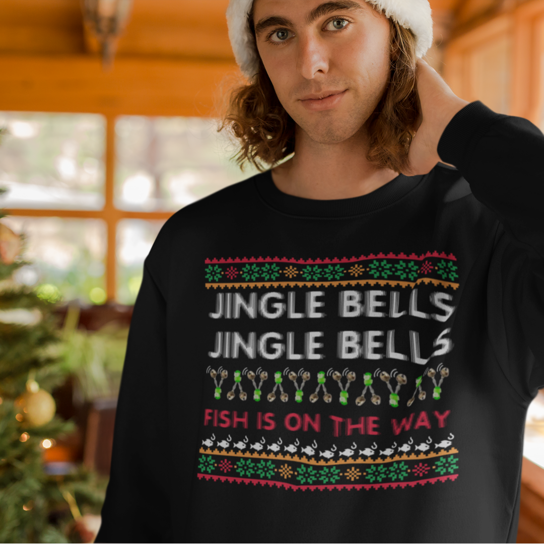 Jingle bells fish is on the way - Sweatshirt