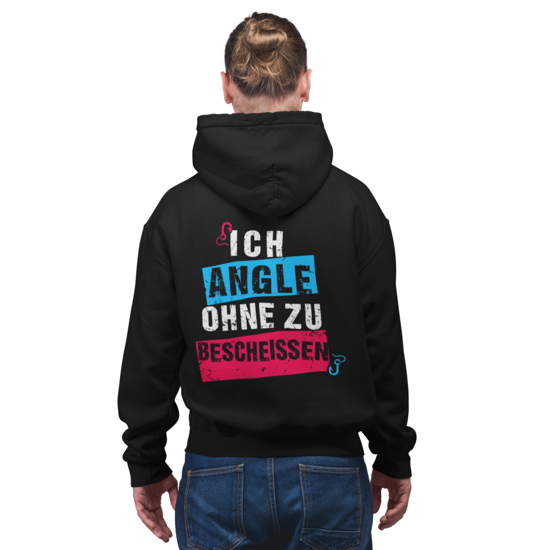 Angeln ohne zu bescheissen - Premium Hoodie #Backprint