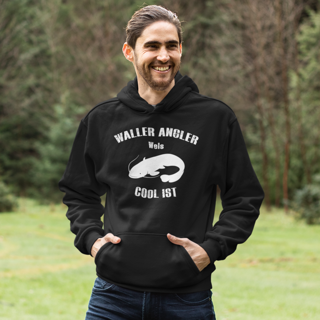 Waller Angler Wels cool ist - Premium Hoodie