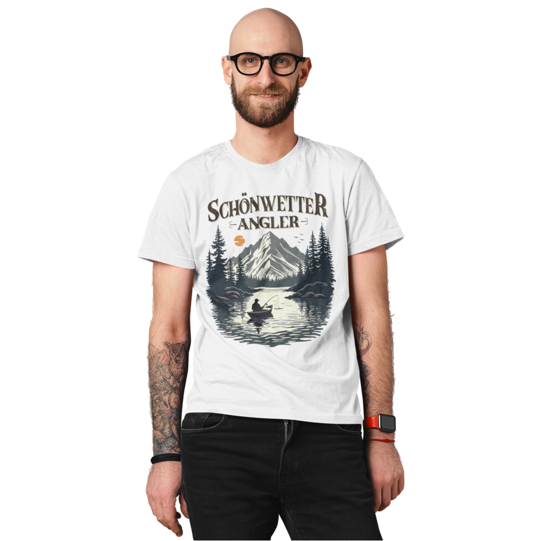 Schönwetter Angler - Premium T-Shirt