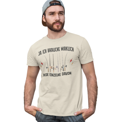 Jede einzelne Angelrute - Premium T-Shirt