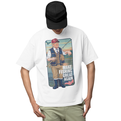 Make fishing great again - Oversized Shirt