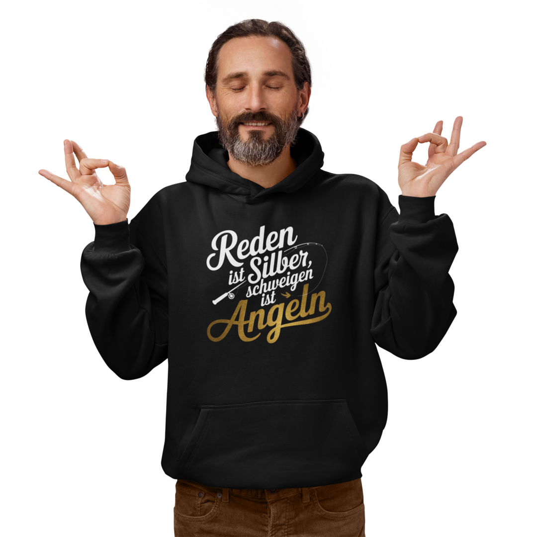 Schweigen ist Angeln - Premium Hoodie