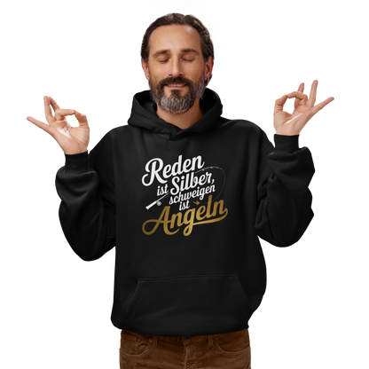 Schweigen ist Angeln - Premium Hoodie