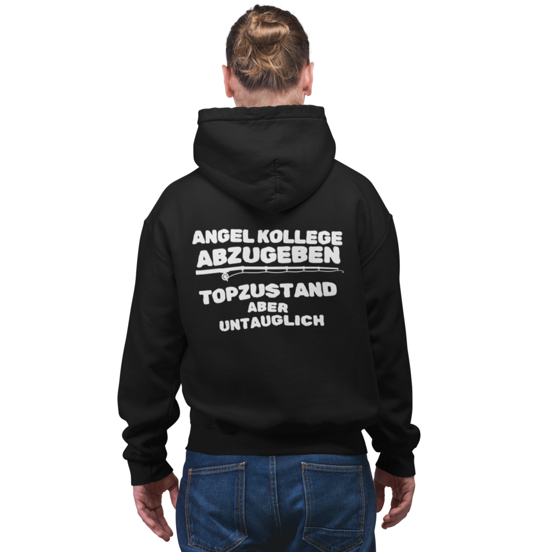 Angel Kollege abzugeben - Premium Hoodie #Backprint