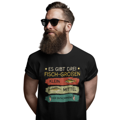 Drei Fischgrößen - Premium T-Shirt