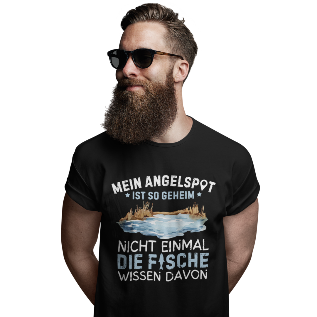 Geheimer Angelspot - Premium T-Shirt