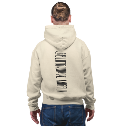 Blutgruppe Angeln - Premium Hoodie #Backprint