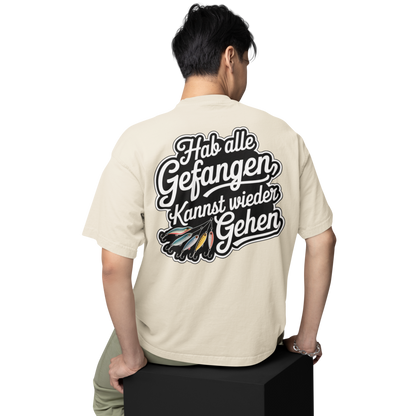Wenn ich verschwunden bin - Oversized Shirt #Backprint