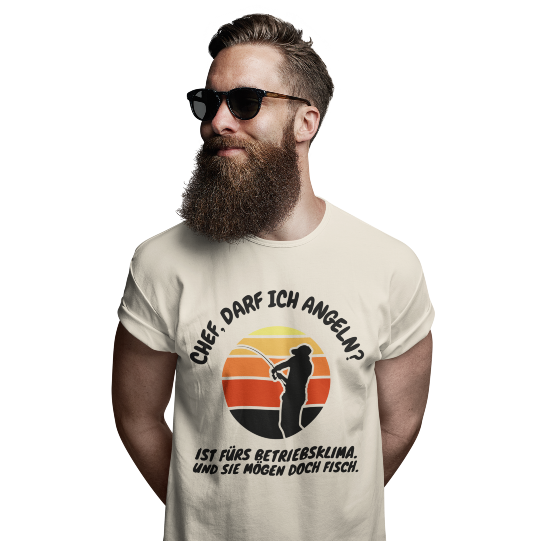 Chef, darf ich angeln? - Premium T-Shirt