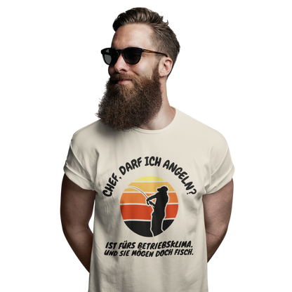 Chef, darf ich angeln? - Premium T-Shirt