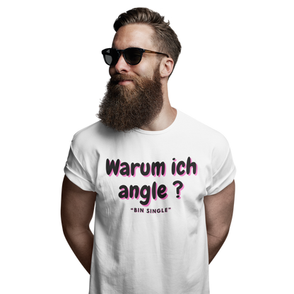 Warum ich angle - Premium T-Shirt