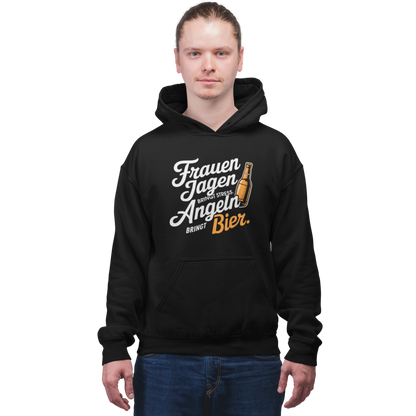 Frauen jagen bringt Stress - Premium Hoodie