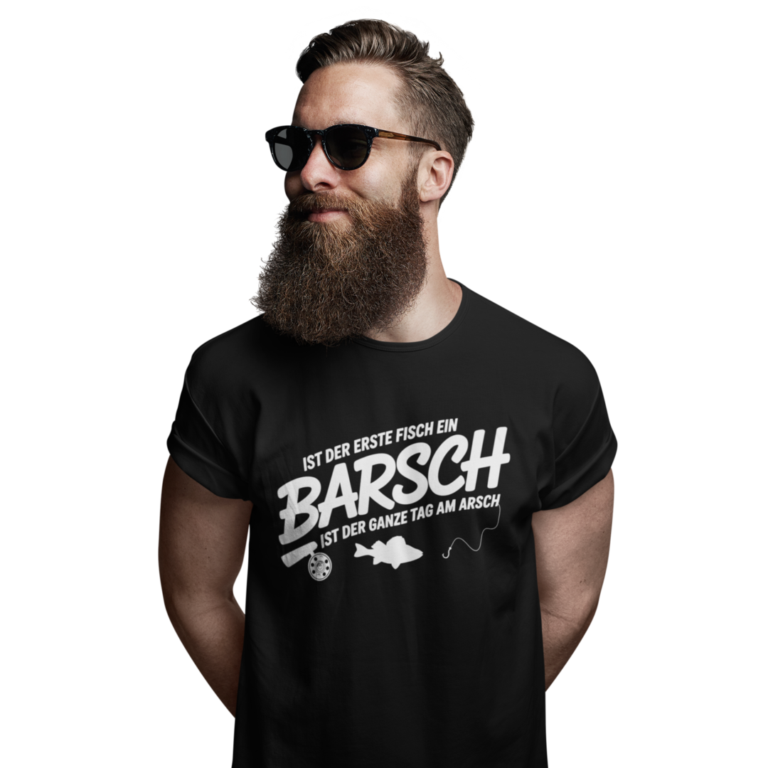Ist der erste Fisch ein Barsch - Premium T-Shirt