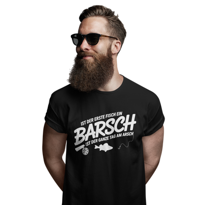 Ist der erste Fisch ein Barsch - Premium T-Shirt