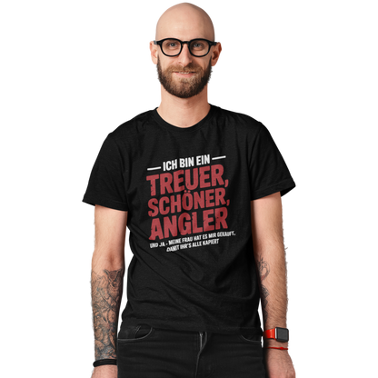 Treuer Schöner Angler - Premium T-Shirt