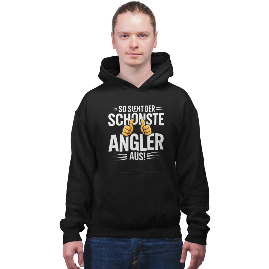 So sieht der schönste Angler aus - Premium Hoodie