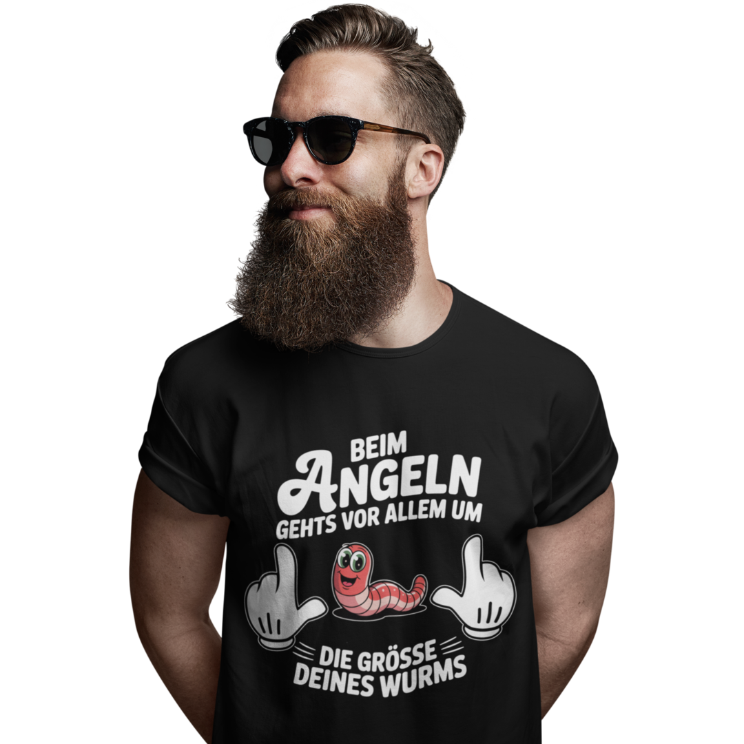 Die Grösse deines Wurms - Premium T-Shirt