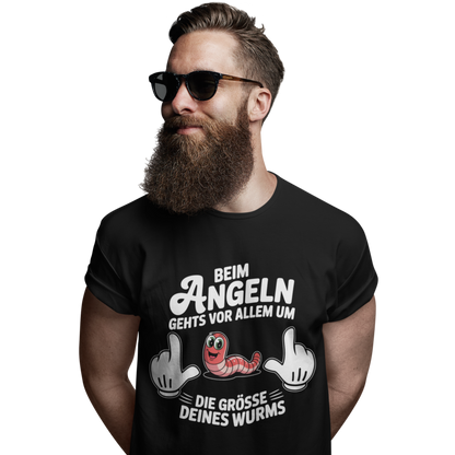 Die Grösse deines Wurms - Premium T-Shirt