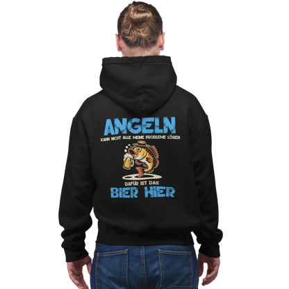 Dafür ist das Bier hier - Premium Hoodie #Backprint
