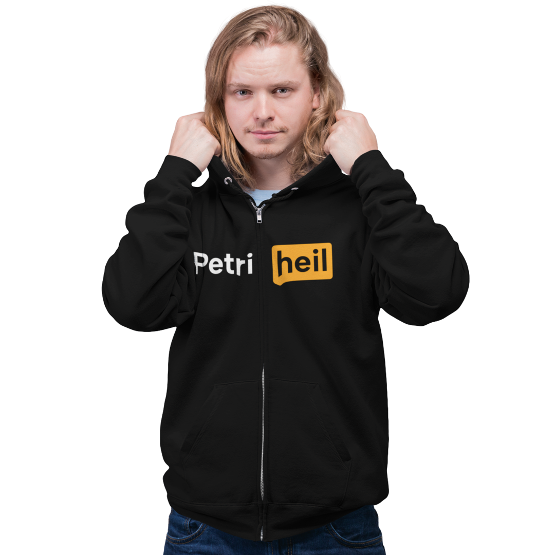 Petri Heil Brust - Oversized Deluxe Zipper