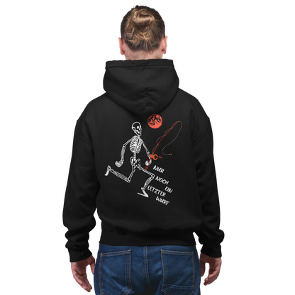 Nur noch ein letzter Wurf -  Premium Hoodie #Backprint